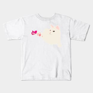 Cat and Butterfly Kids T-Shirt